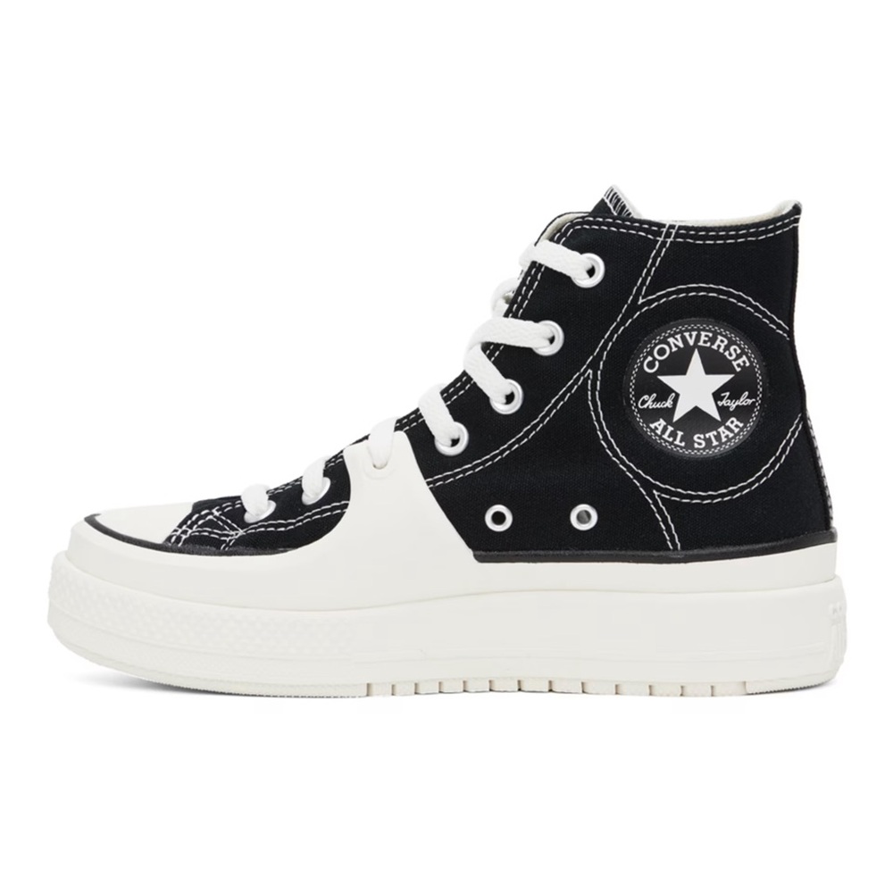Black & White Construct Sneakers